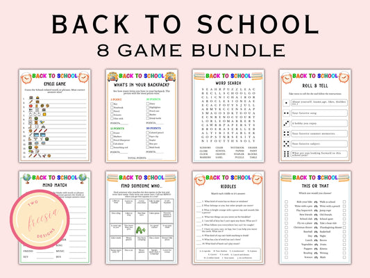 Back to School - 8 Games