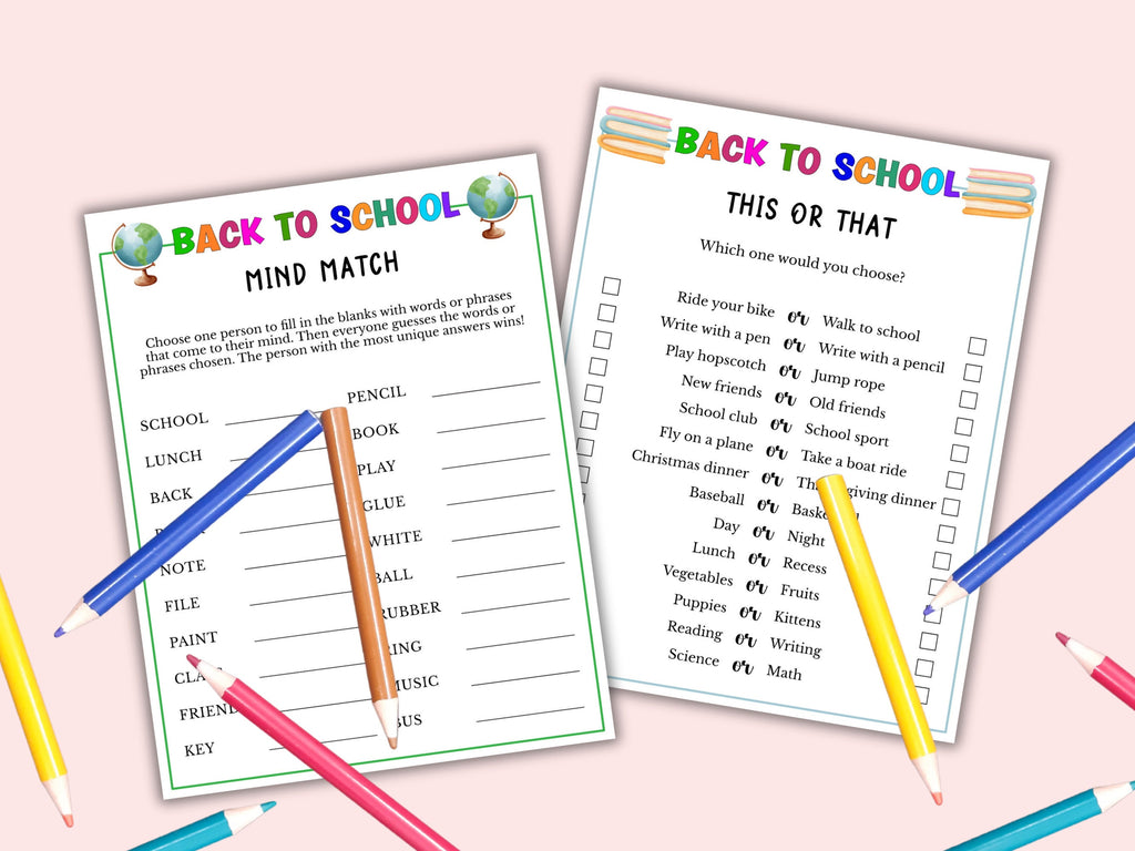 Back to School - 8 Games