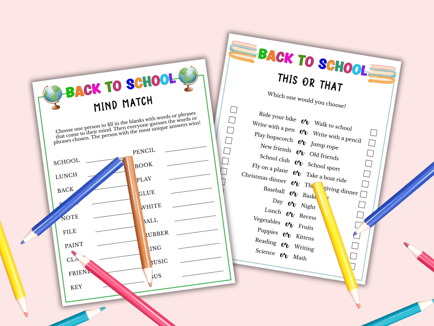 Back to School - 8 Games