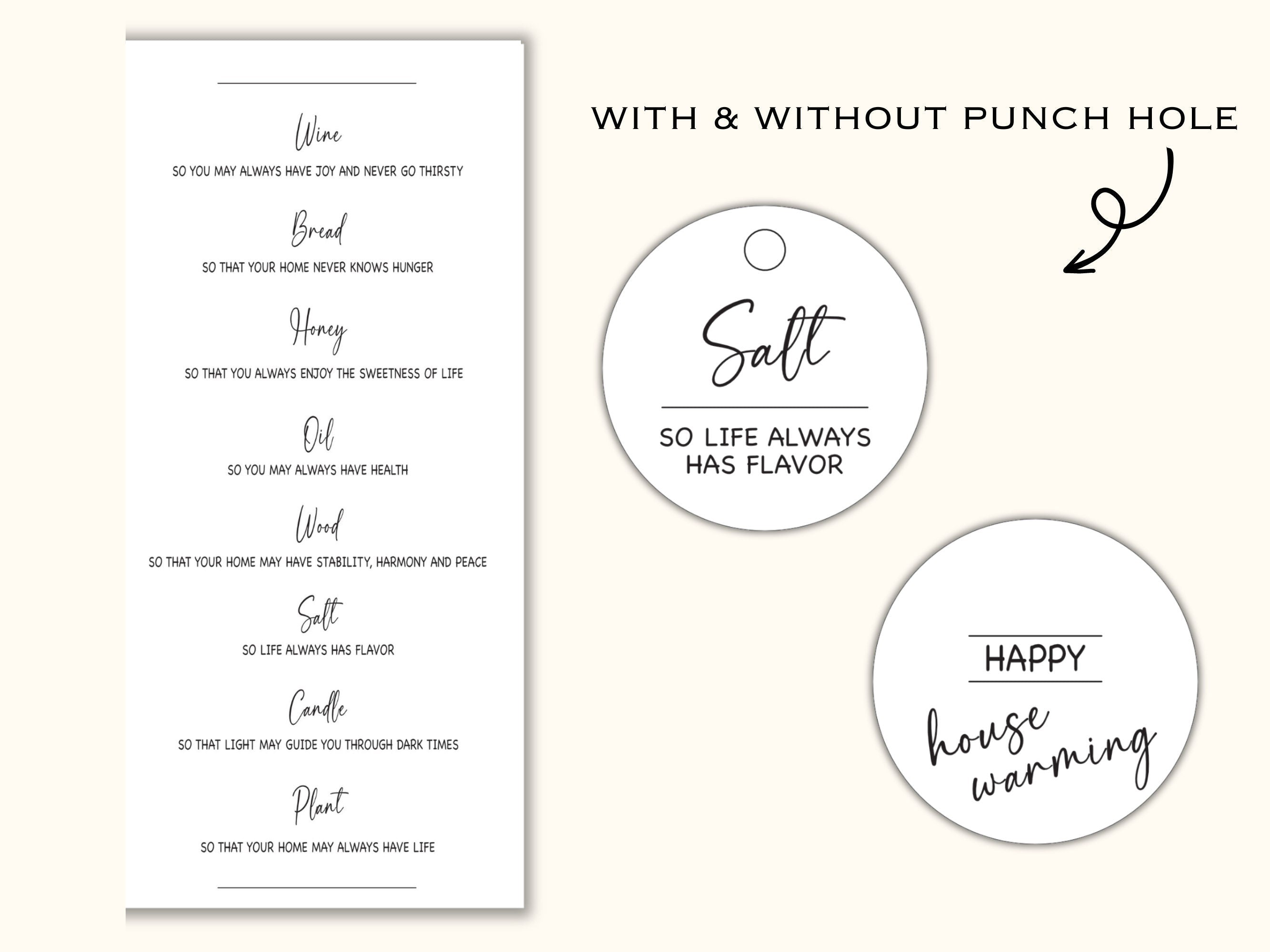 Traditional New Home Tags and Cards