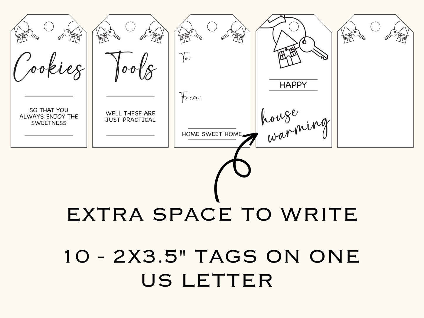 27 Printable New Home Tags