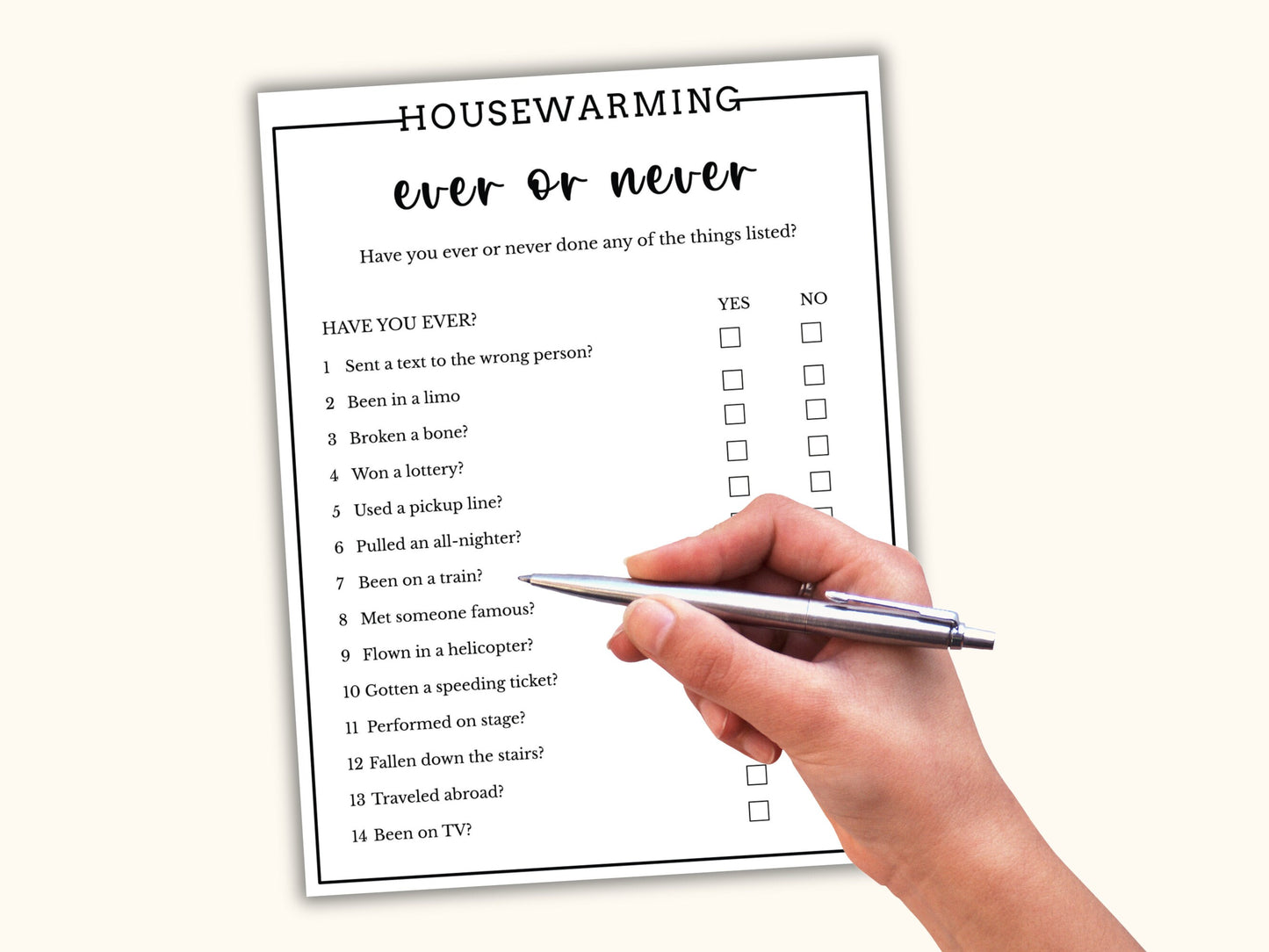 15 Printable Housewarming Game Bundle