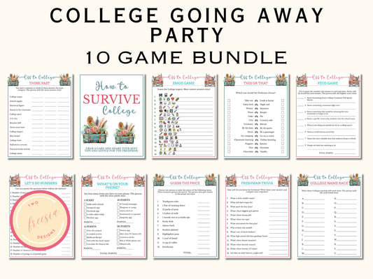 College Trunk Party Games - 10 Printable Games