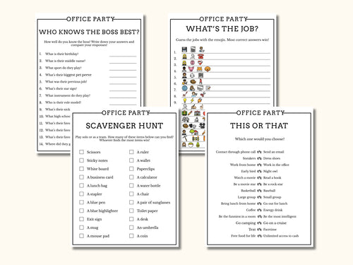 12 Office Party Games