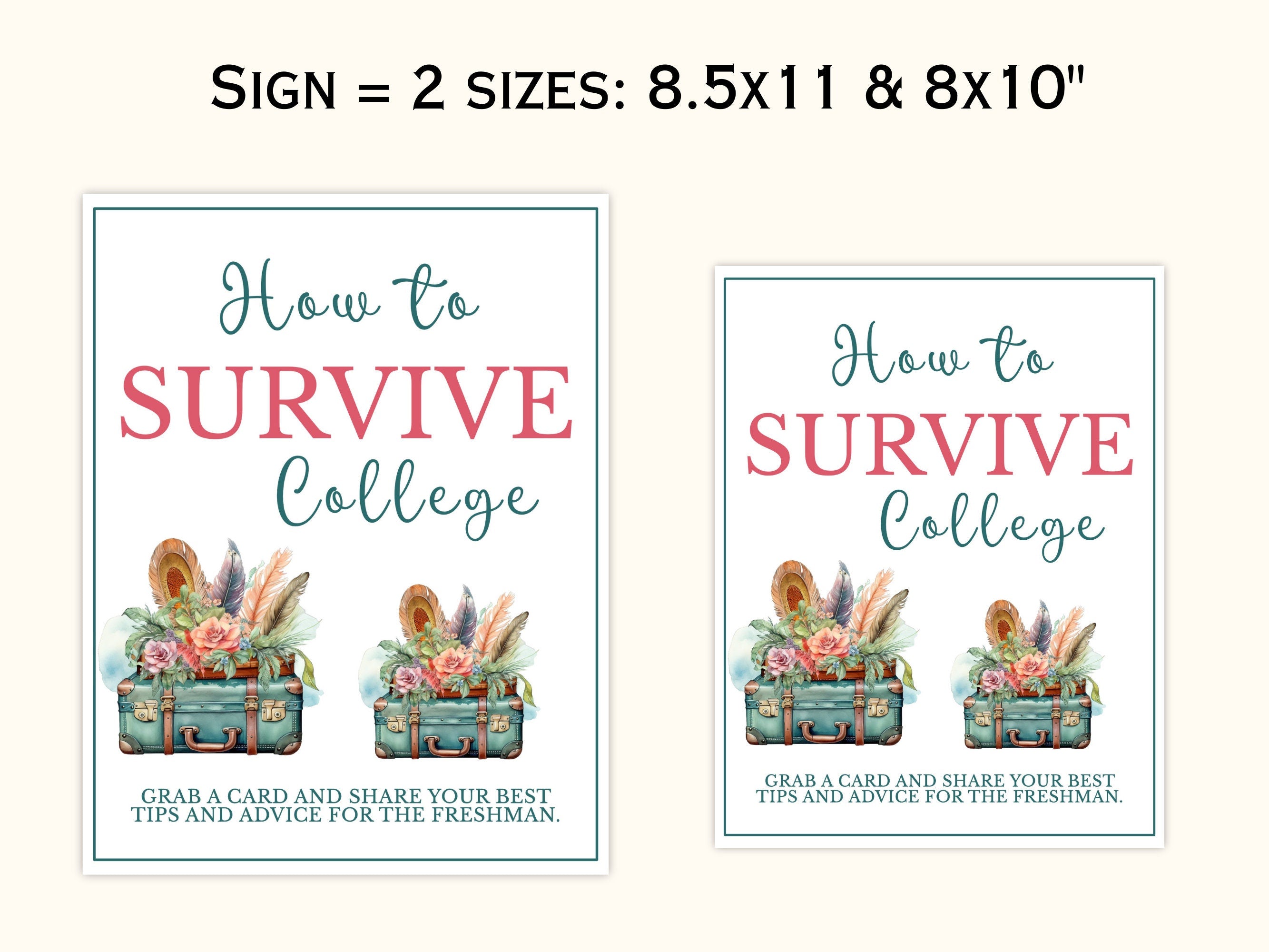 College Going Away Advice and Wishes Cards