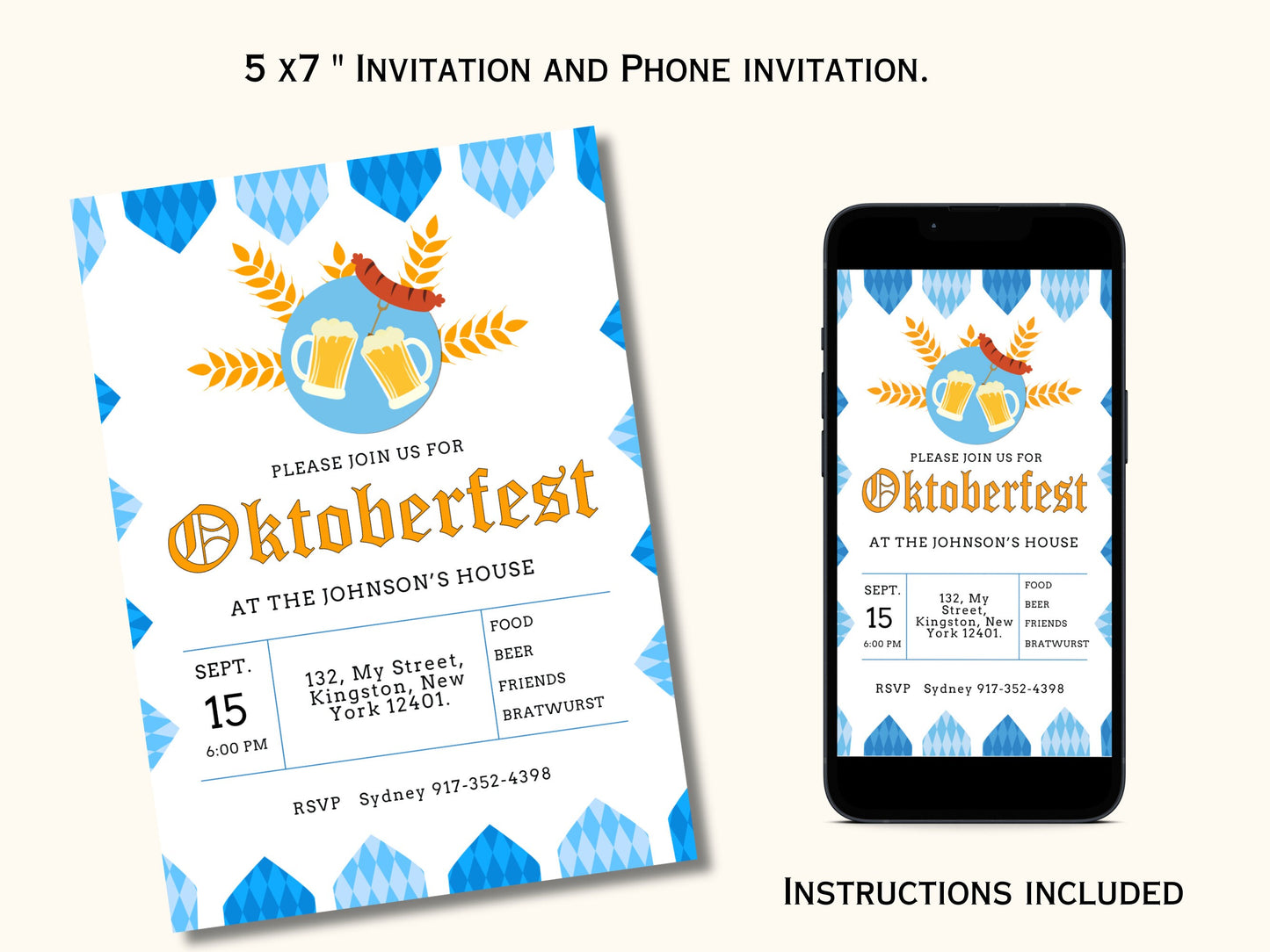 Oktoberfest Party Invitation Template