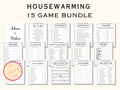 15 Printable Housewarming Game Bundle