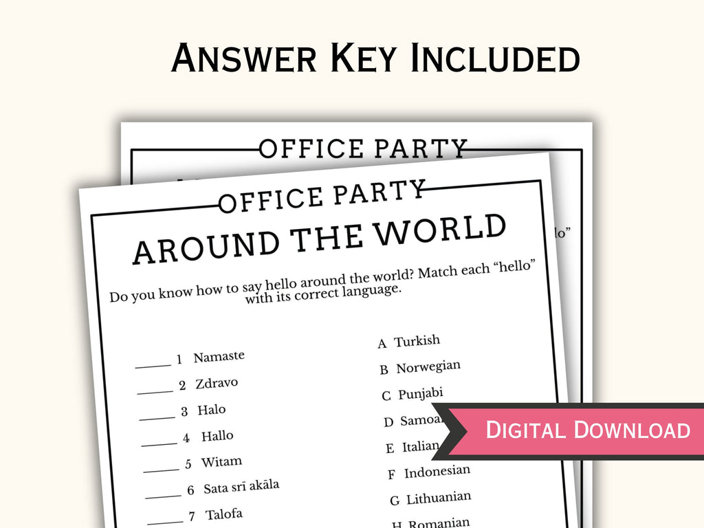 12 Office Party Games