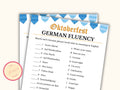 Printable Oktoberfest Game - German Fluency
