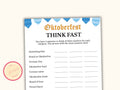 Think Fast - Printable Oktoberfest Game