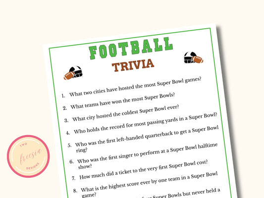 Football Trivia Game