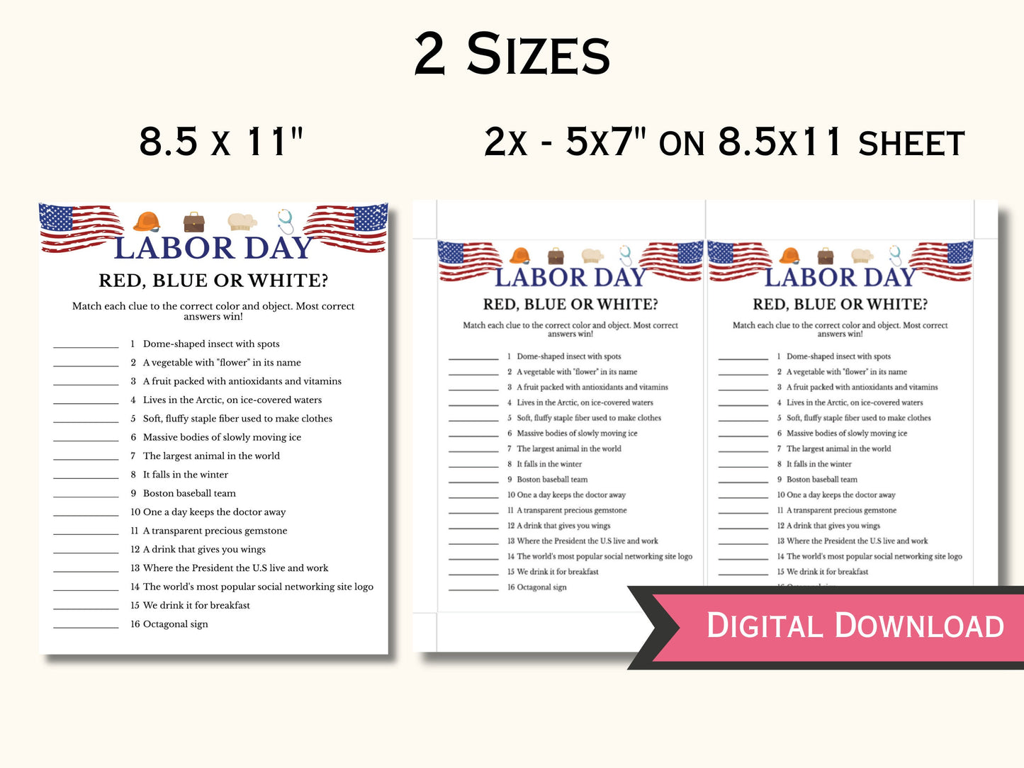 Labor Day Red, Blue or White Game