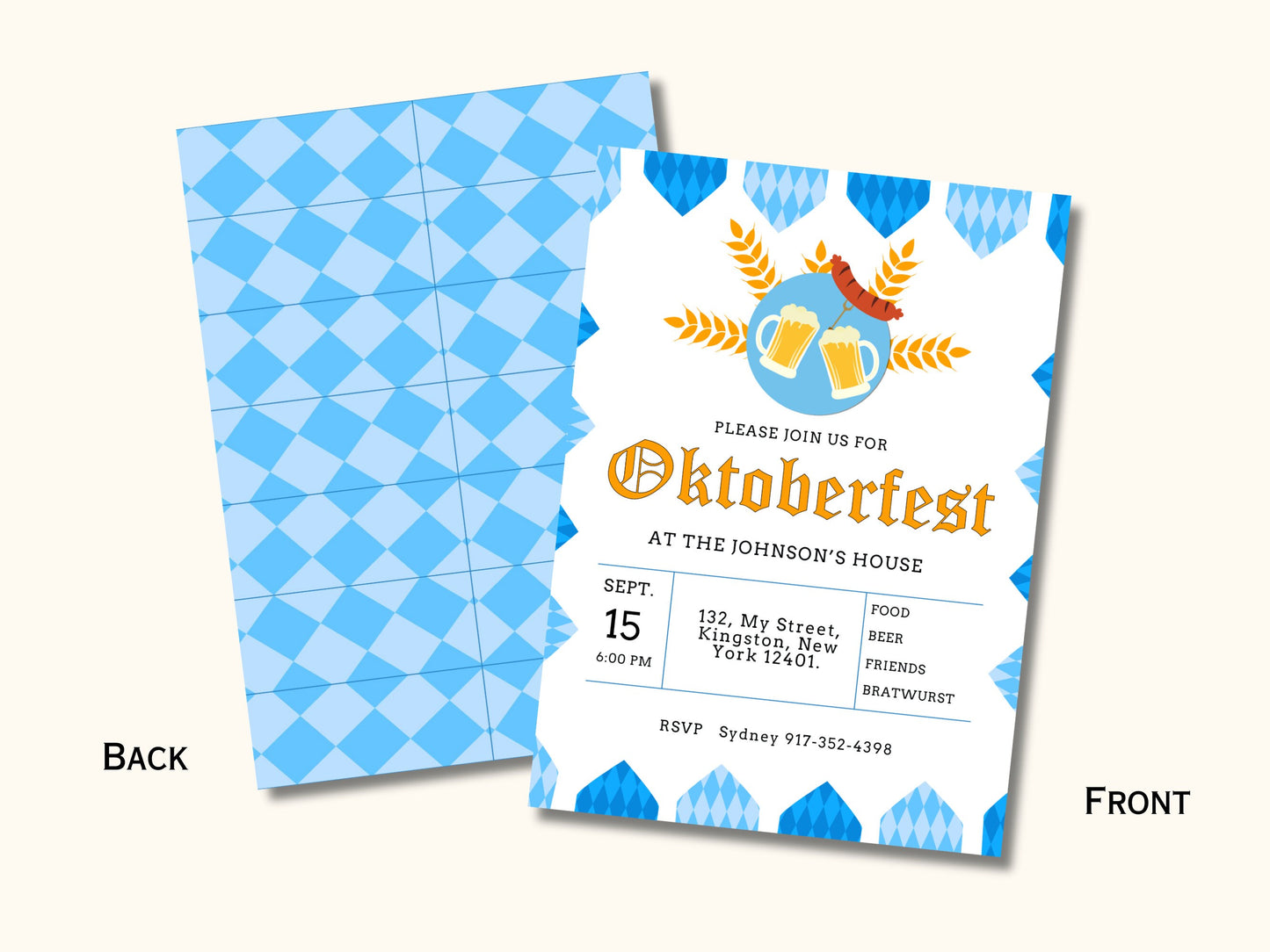 Oktoberfest Party Invitation Template