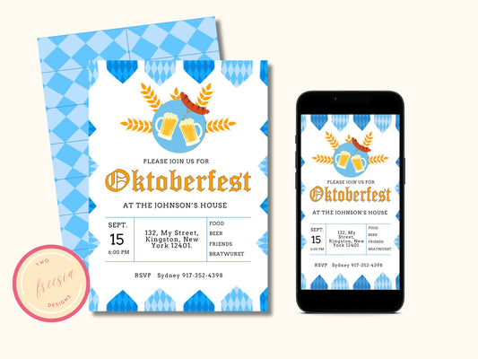 Oktoberfest Party Invitation Template
