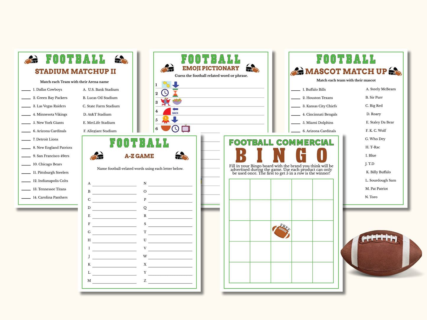 15 Football Party Games