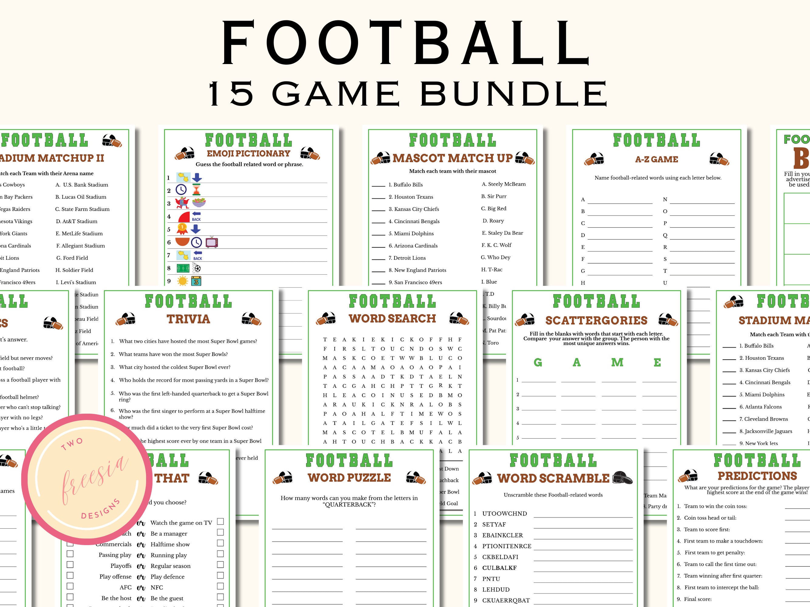 15 Football Party Games