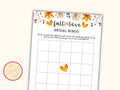 Fall Bridal Shower Bingo Card