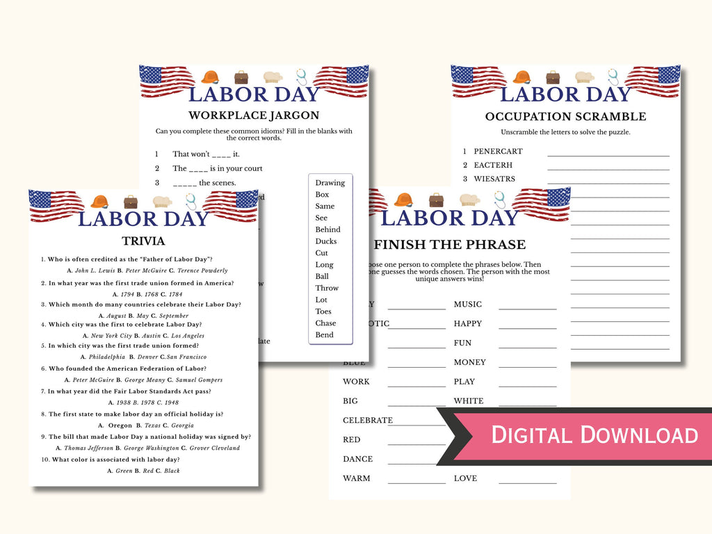 12 Labor Day Games
