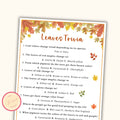 Fall Leaves Trivia Game