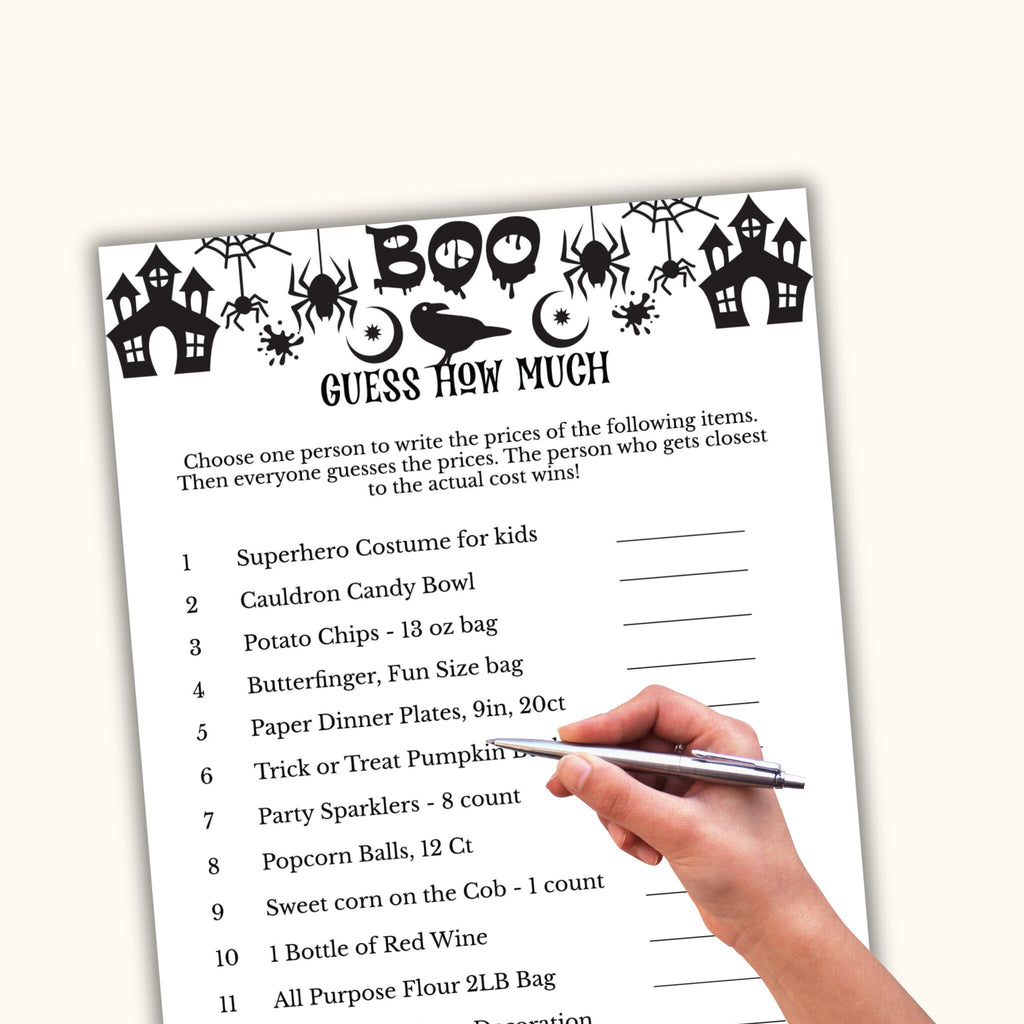 Guess How Much - Halloween Game