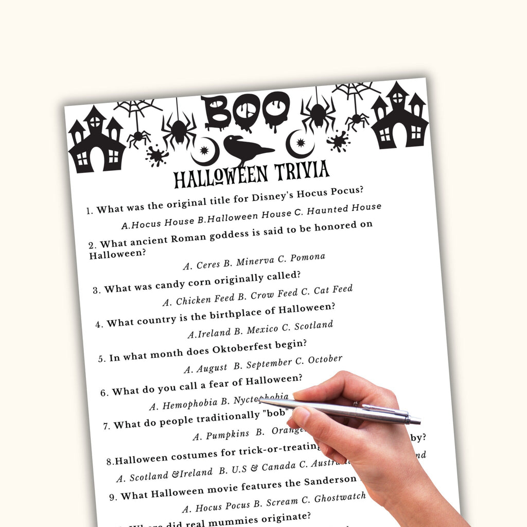 Halloween Trivia Game