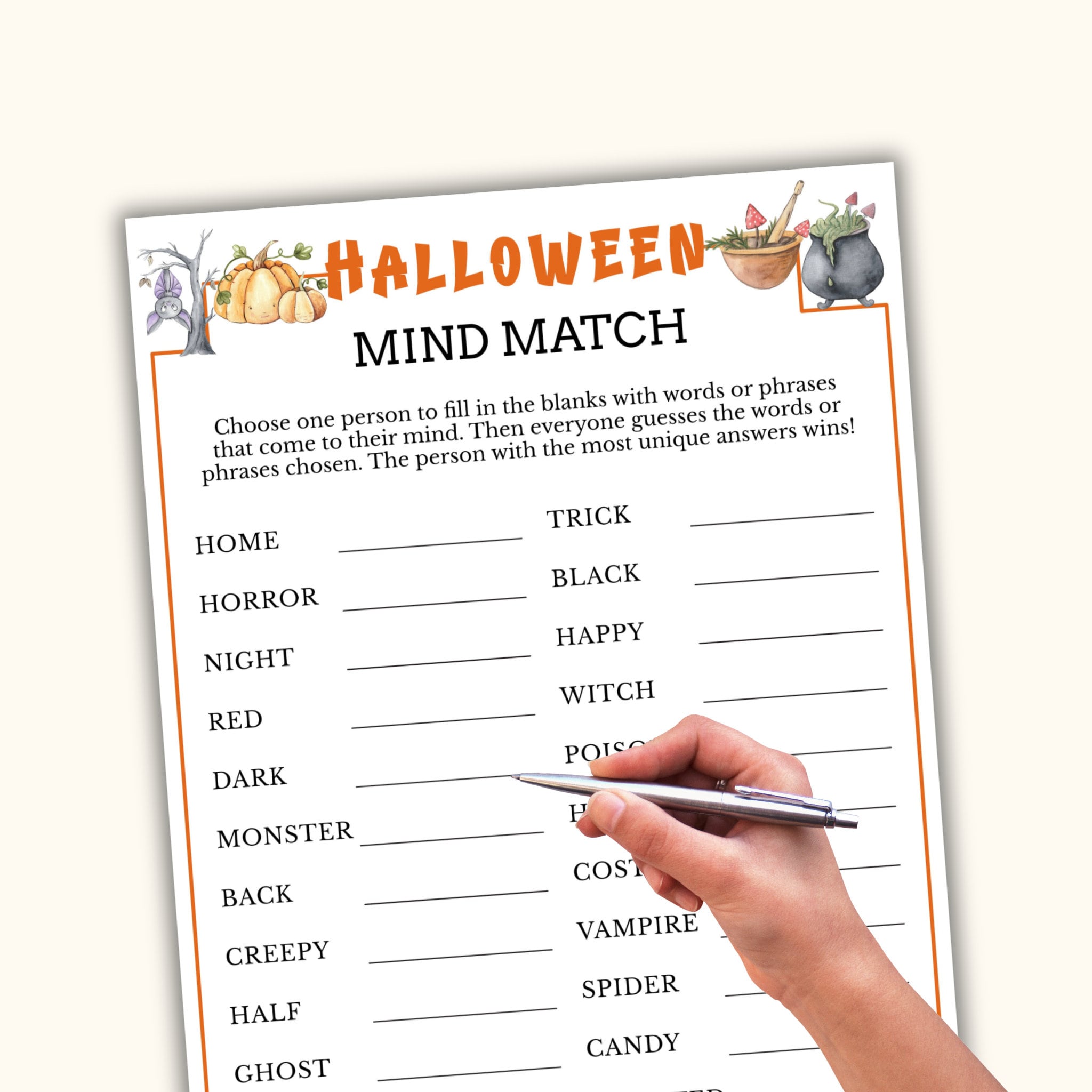 Mind Match - Halloween Party Game