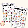 Halloween Bingo Game - 30 Cards