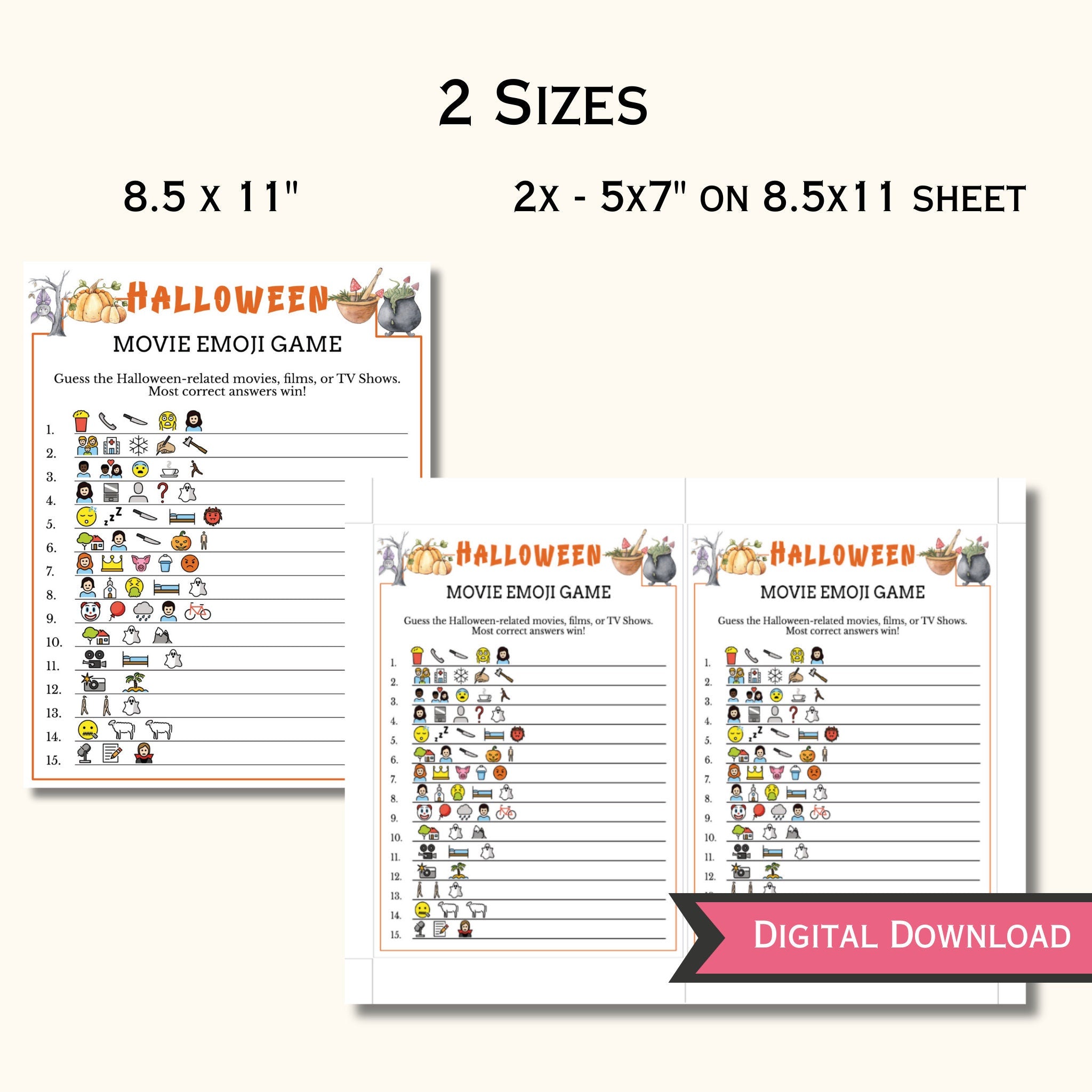 Halloween Movie Emoji Game