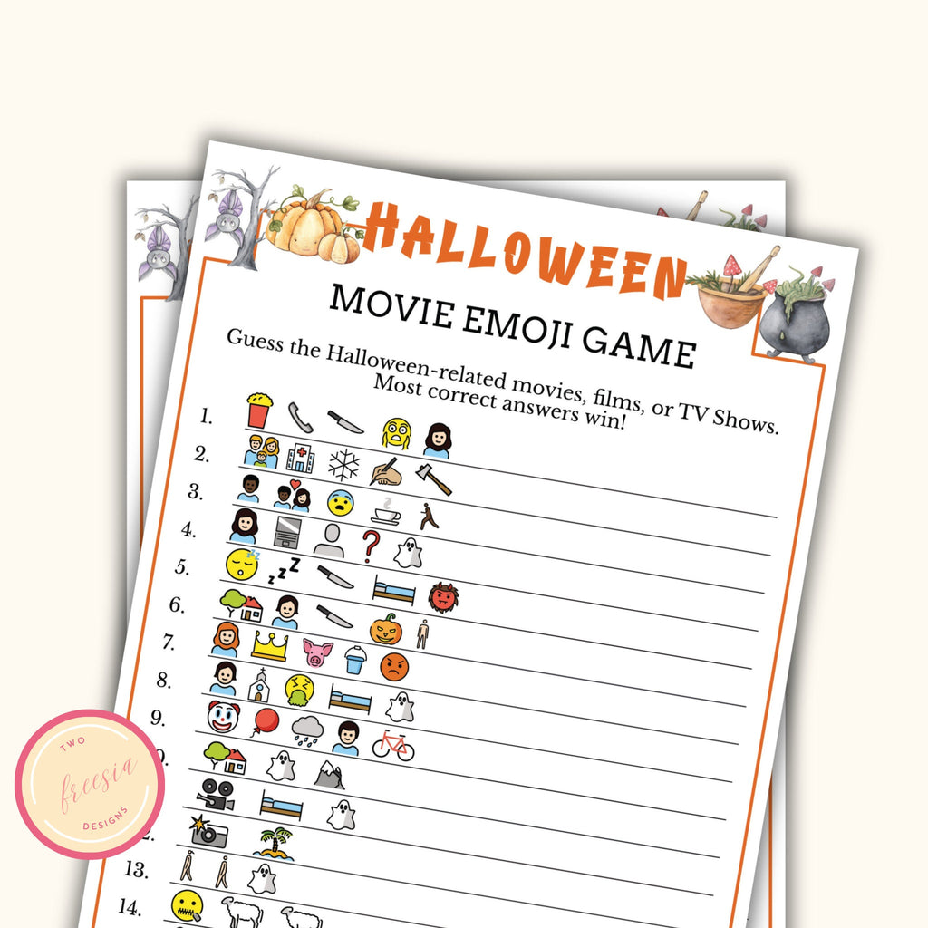 Halloween Movie Emoji Game