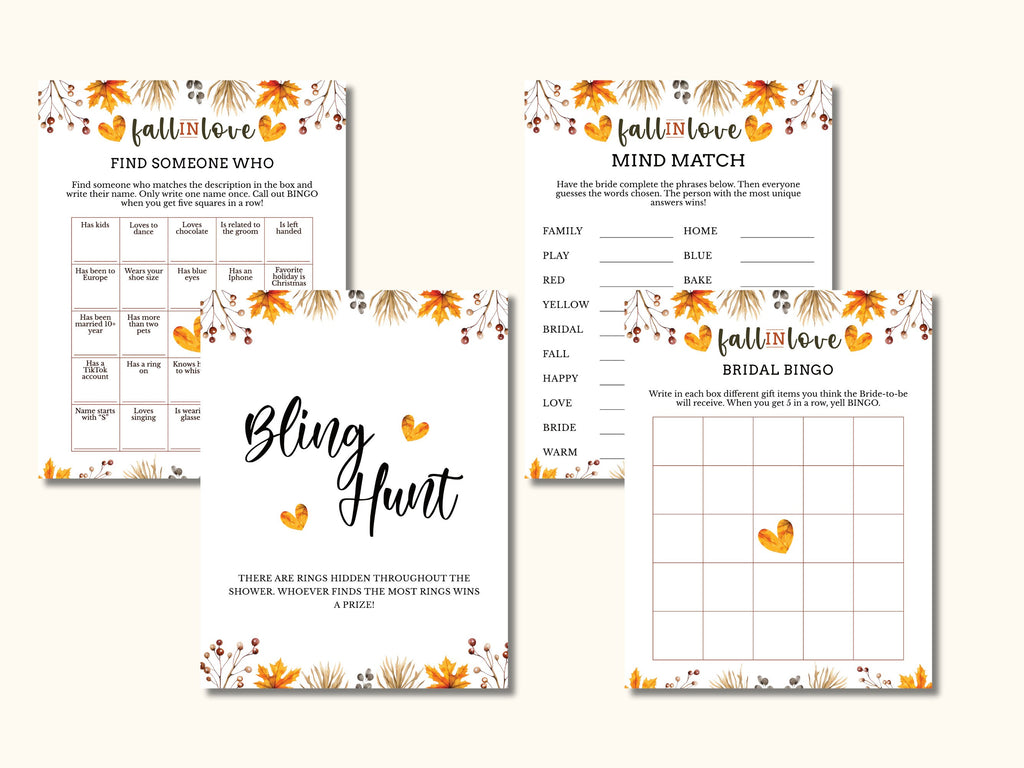 10 Fall in Love Bridal Shower Games