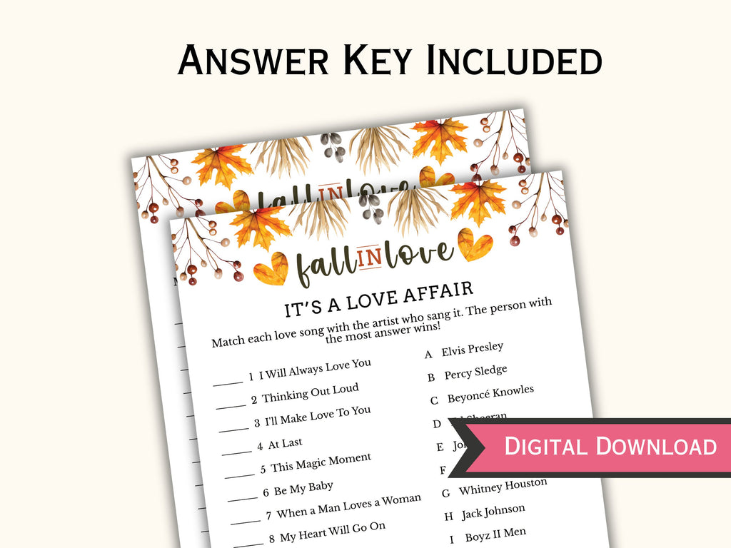 10 Fall in Love Bridal Shower Games
