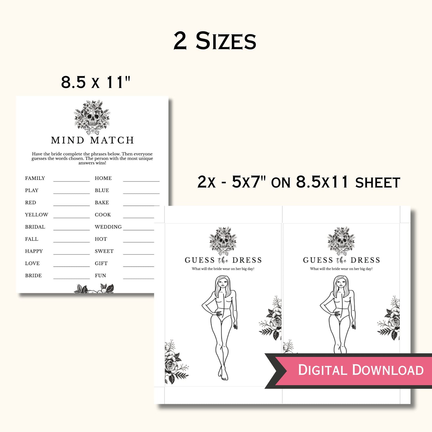 Bride or Die Bridal Shower Game Bundle - 15 Games