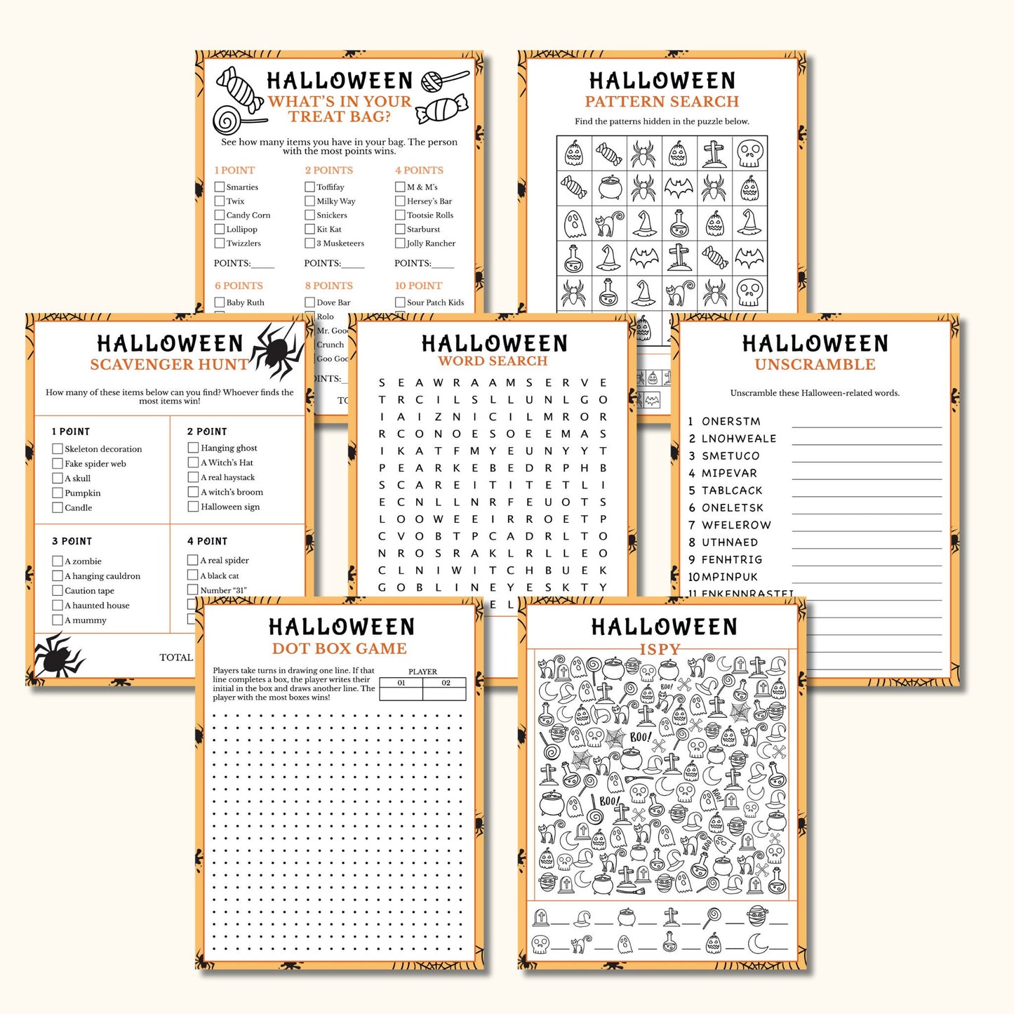 Halloween Party Games for Kids  - 18 Games