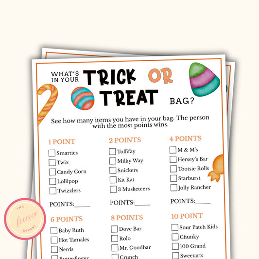 What's in your Trick or Treat Bag - Halloween Party Game