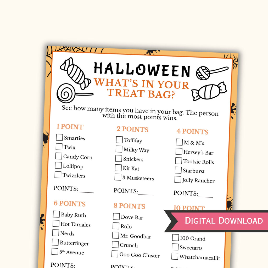 What's in your Treat Bag - Halloween Party Game for Kids