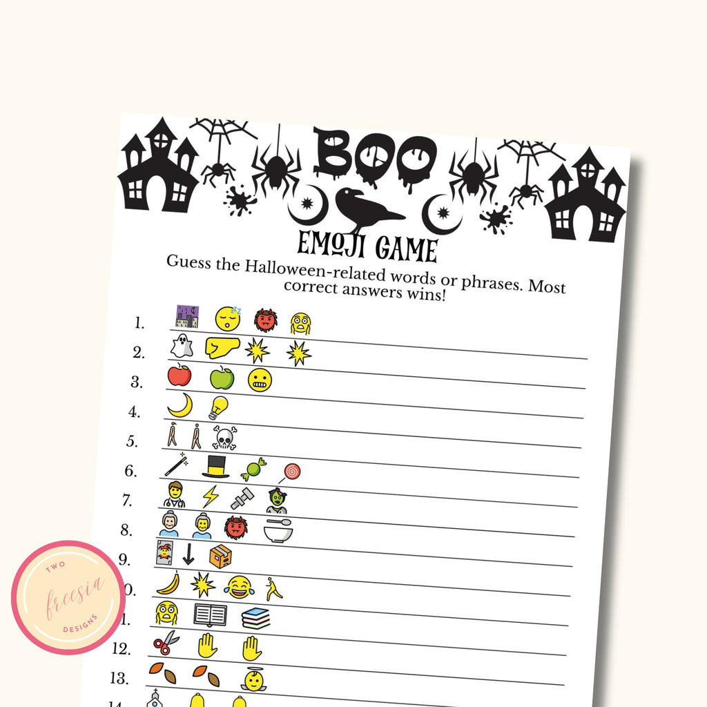 Halloween Emoji Game