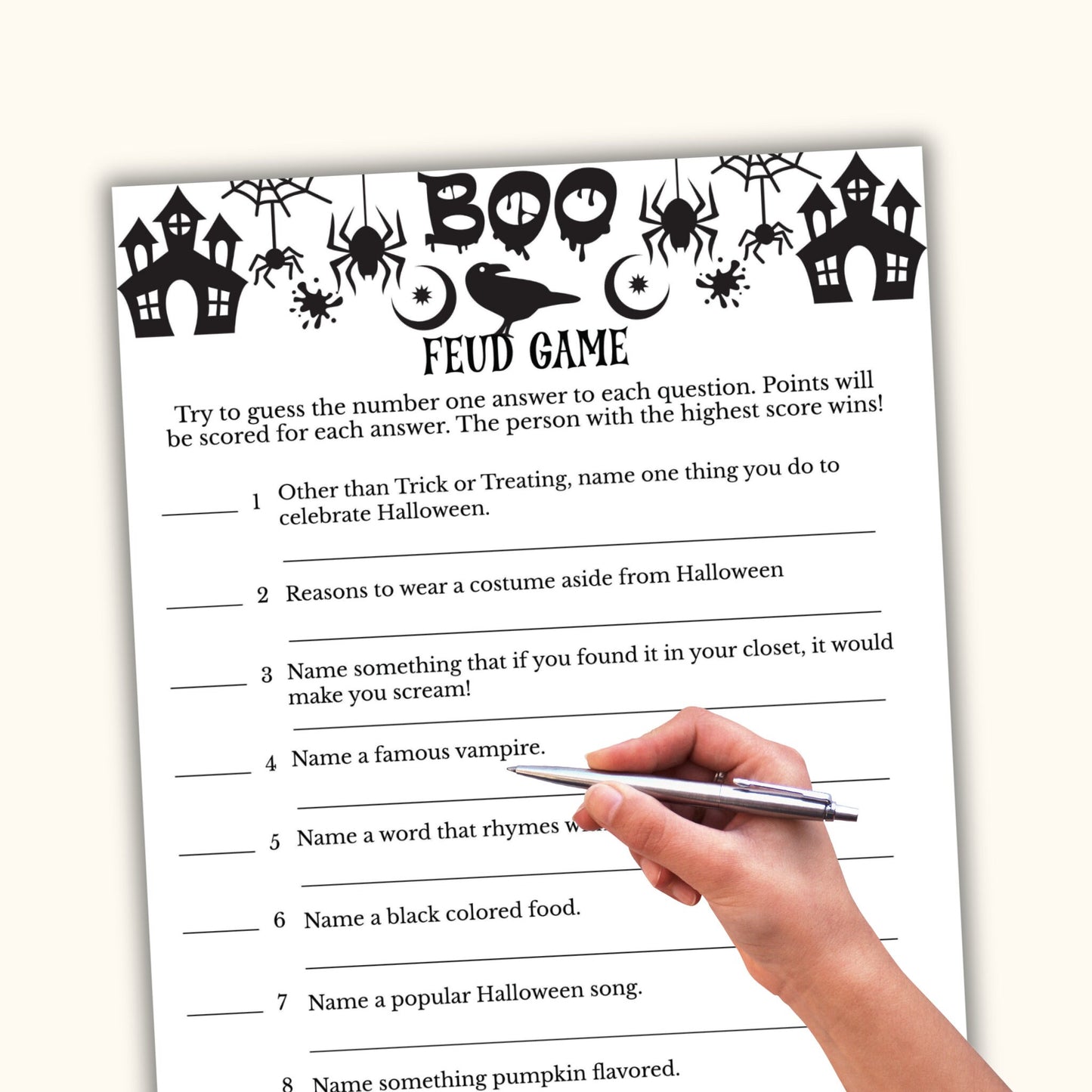 Halloween Feud Party Game