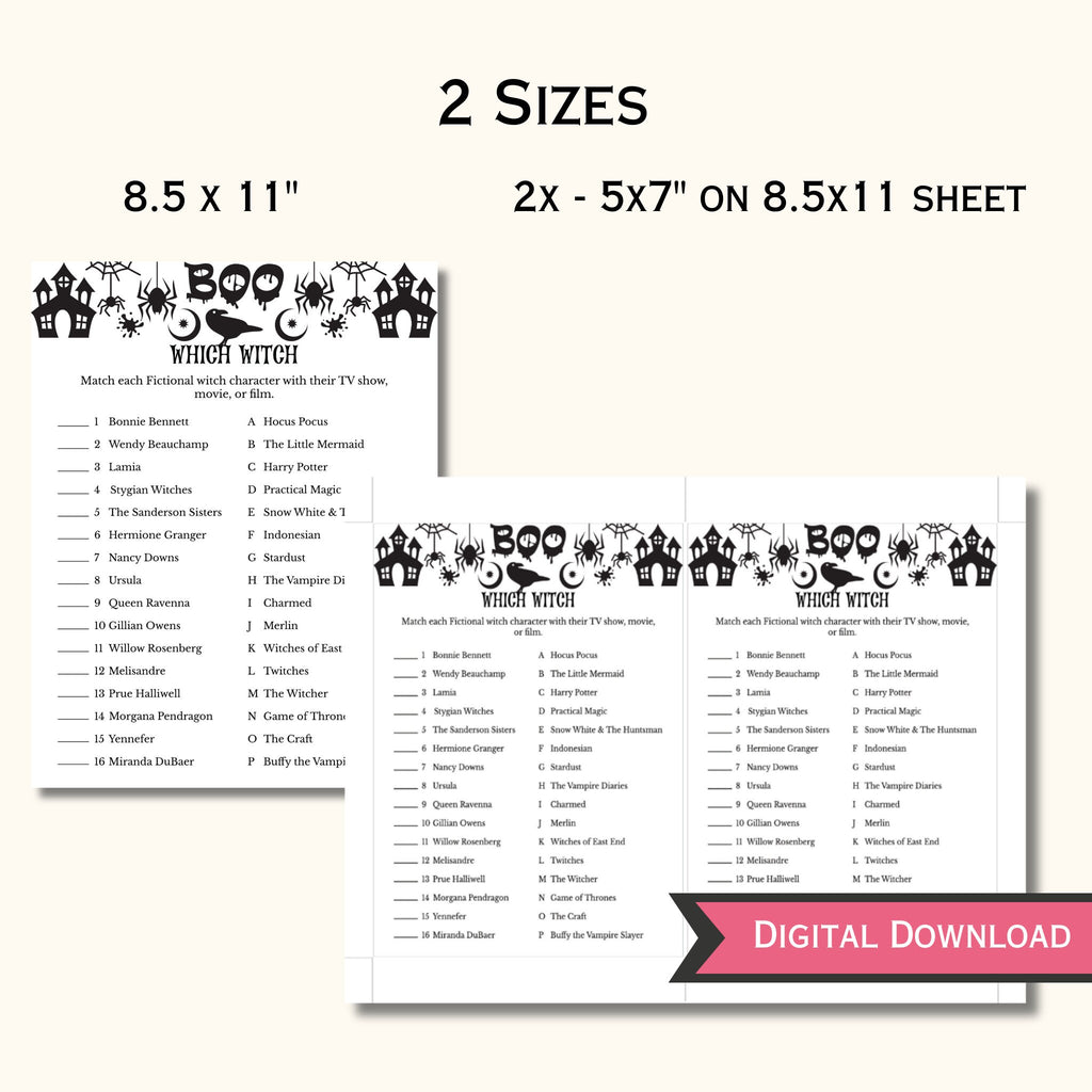 Halloween Which Witch Game