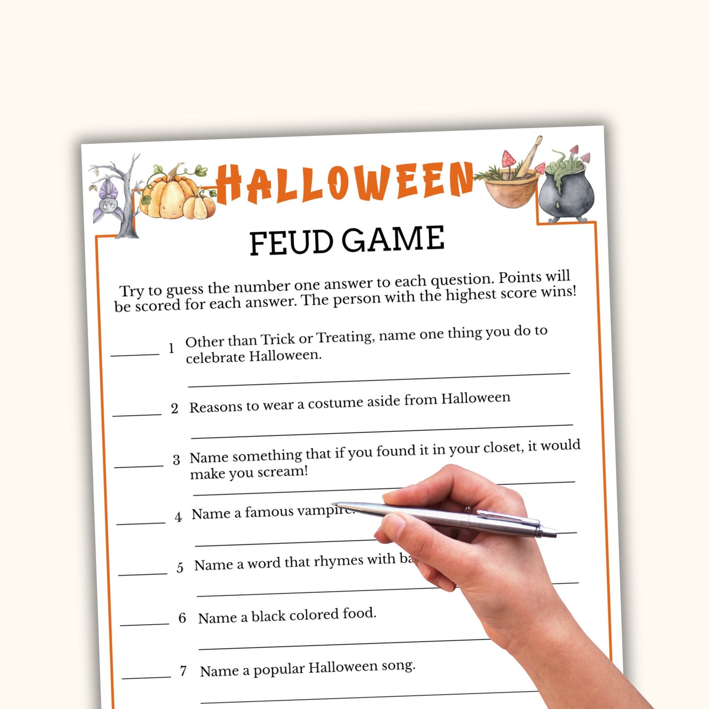 Halloween Feud Game