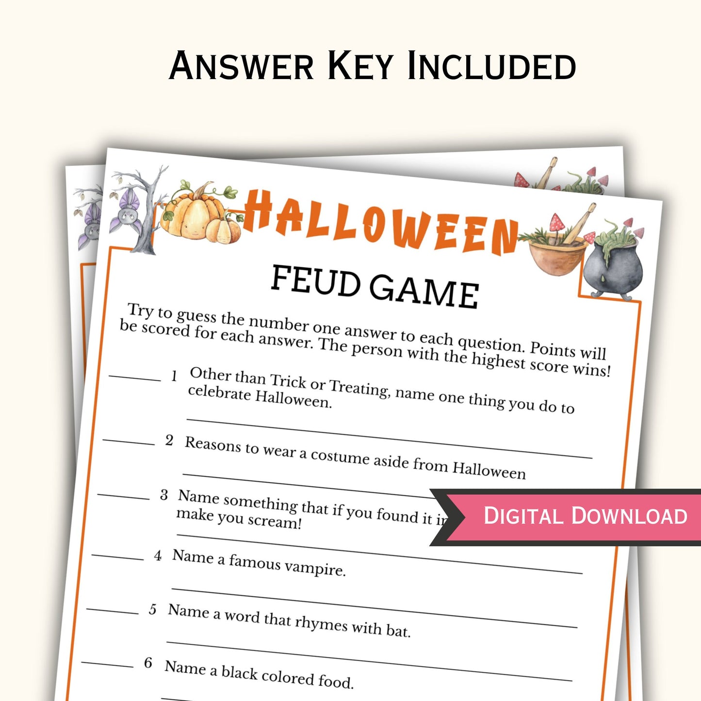 Halloween Feud Game