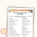 What's on Your Phone - Halloween Party Game