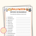 Halloween Word Scramble Game