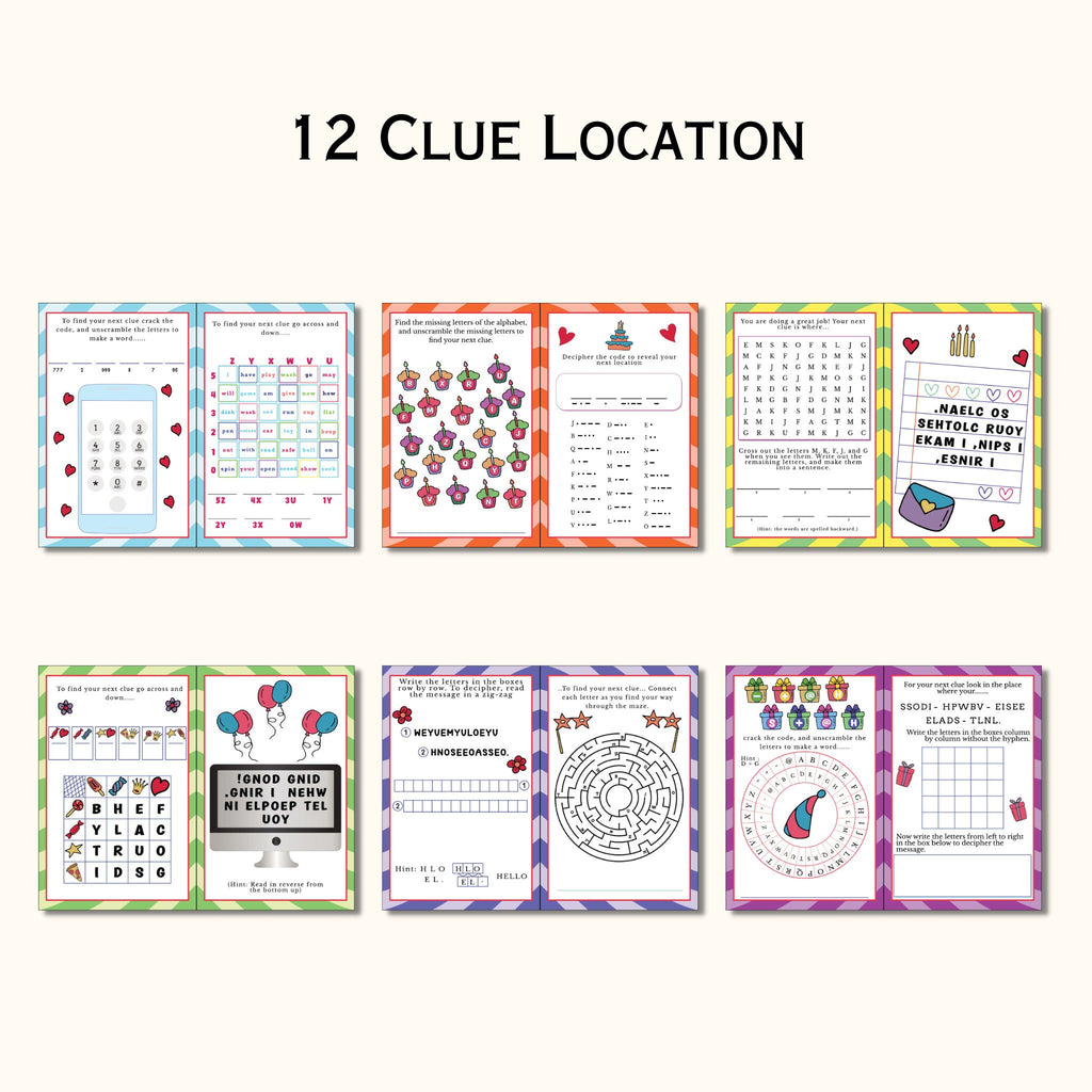 Indoor Birthday Treasure Hunt for Older Kids