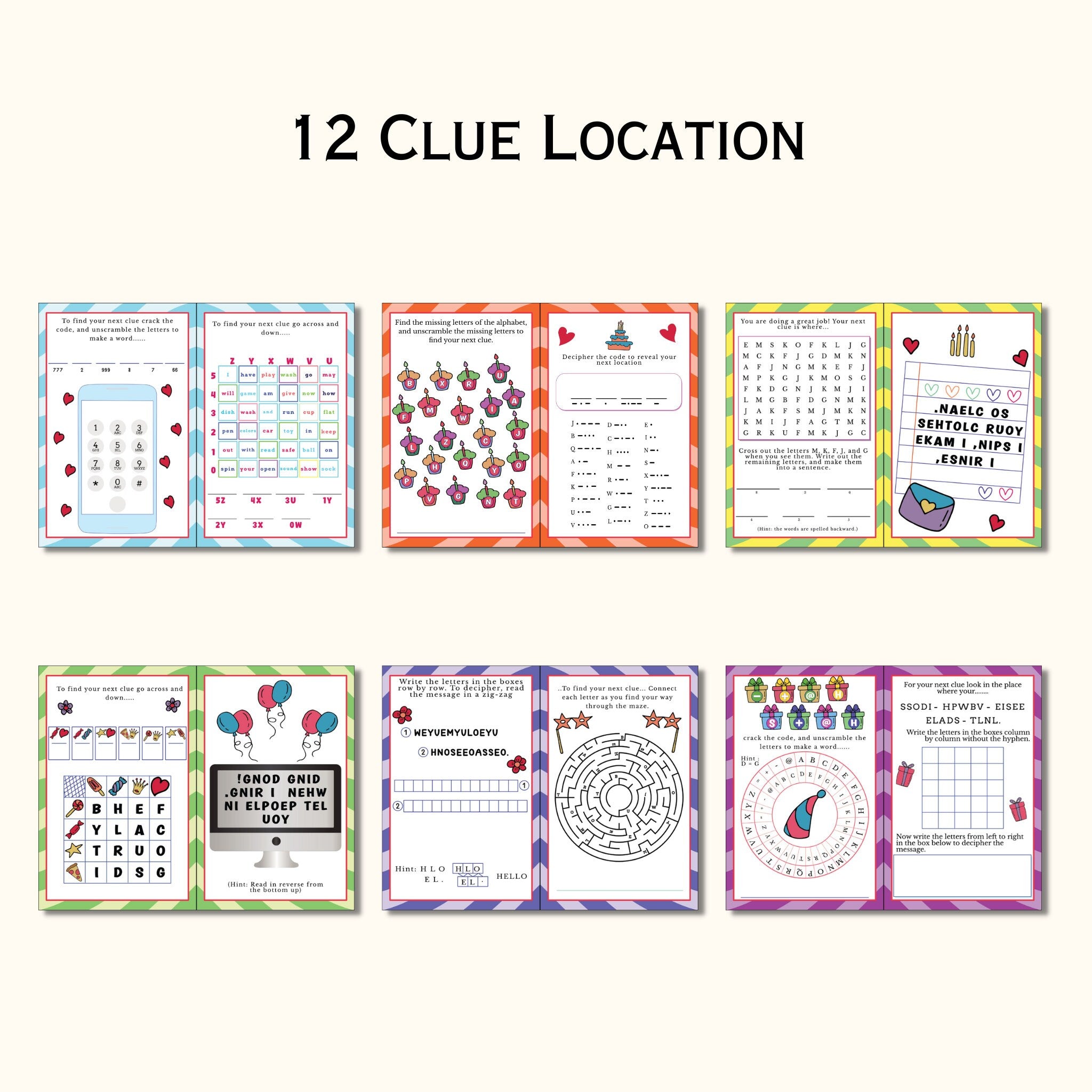 Indoor Birthday Treasure Hunt for Older Kids