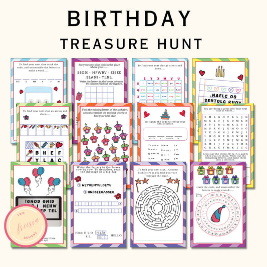 Indoor Birthday Treasure Hunt for Older Kids