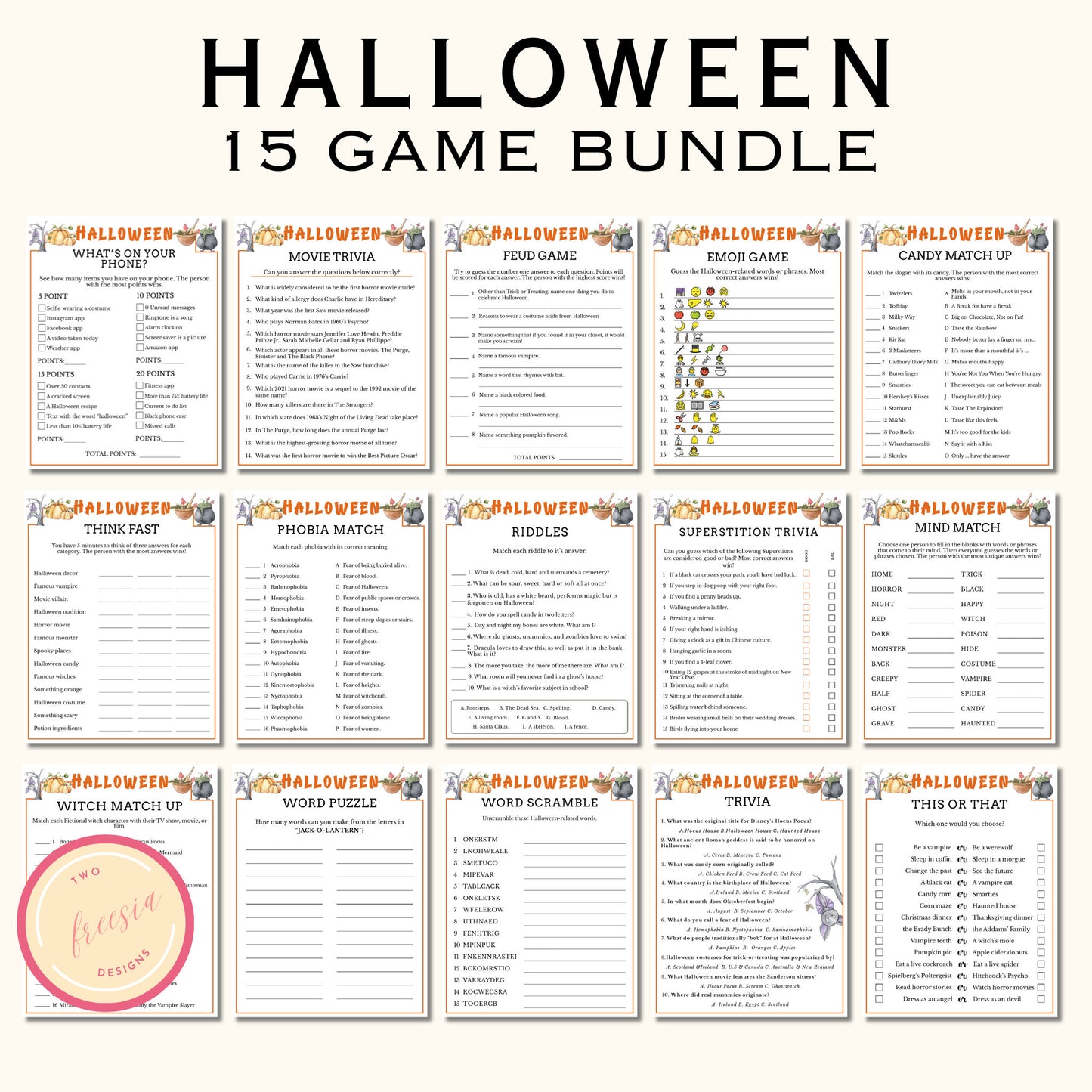 Halloween Party Games - 15 Games