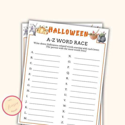 Halloween A-Z Game