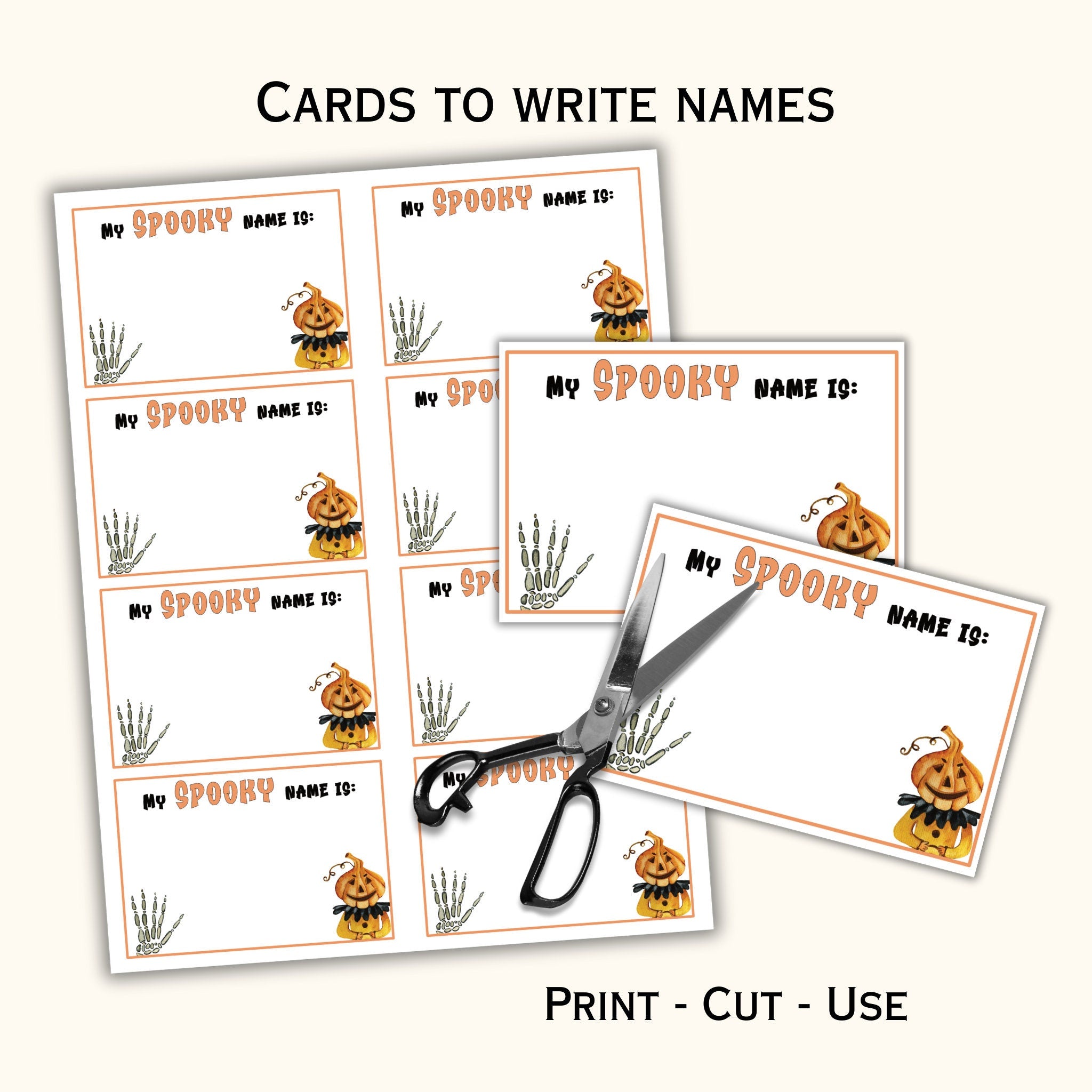 What's your Spooky Name - Halloween Name Generator Game