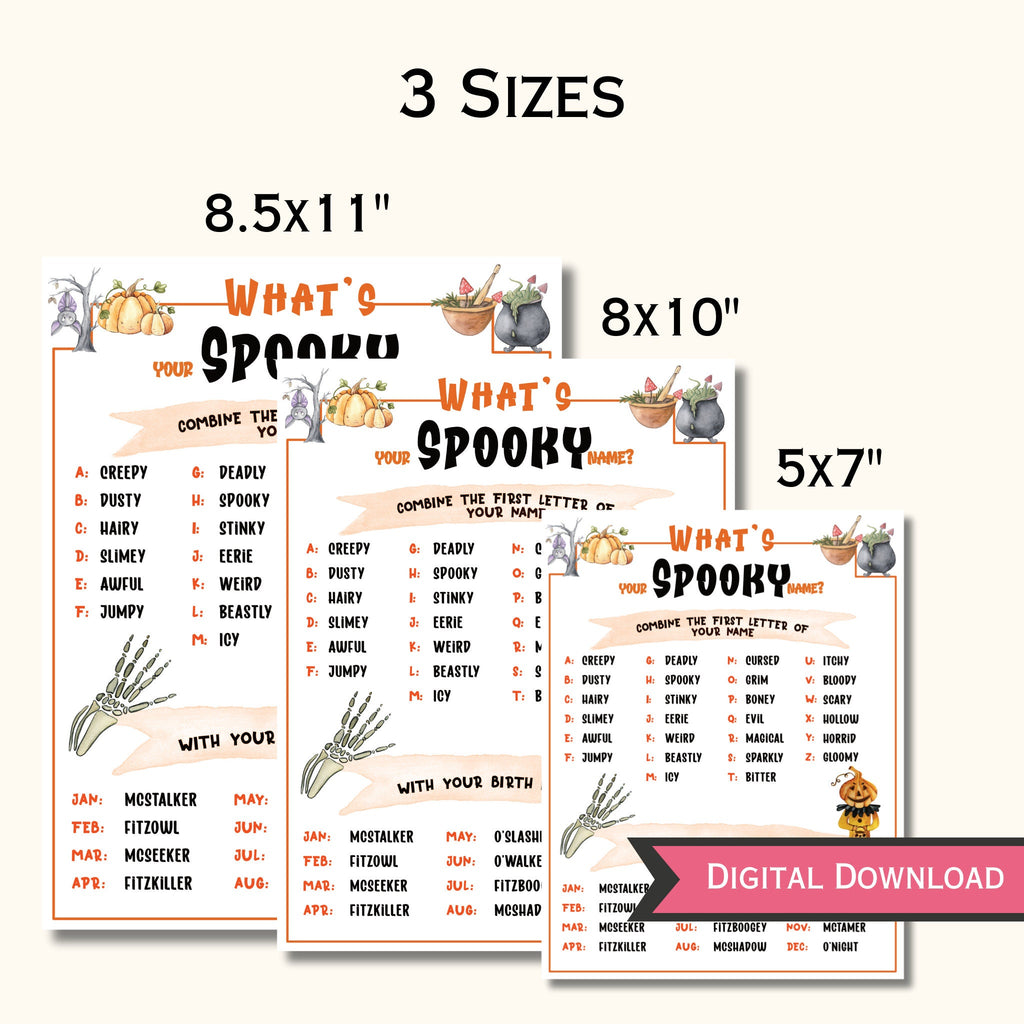 What's your Spooky Name - Halloween Name Generator Game