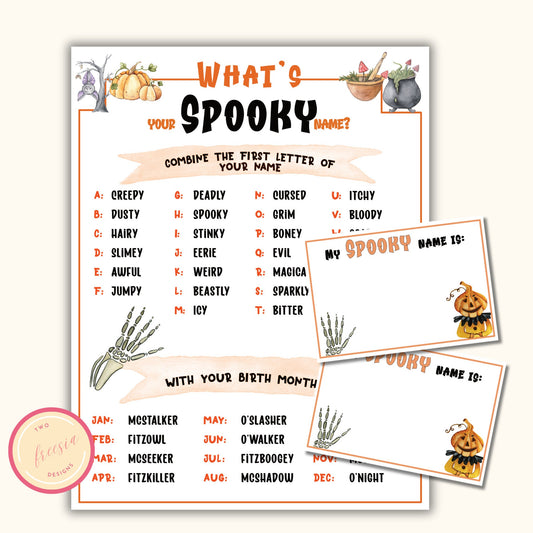 What's your Spooky Name - Halloween Name Generator Game